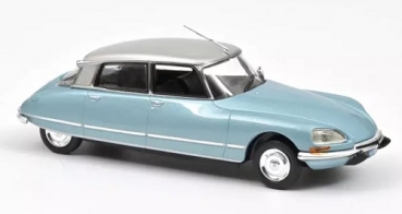 158076 Citroën DS 23 Pallas 1973 Blue metallic and Silver 1:43